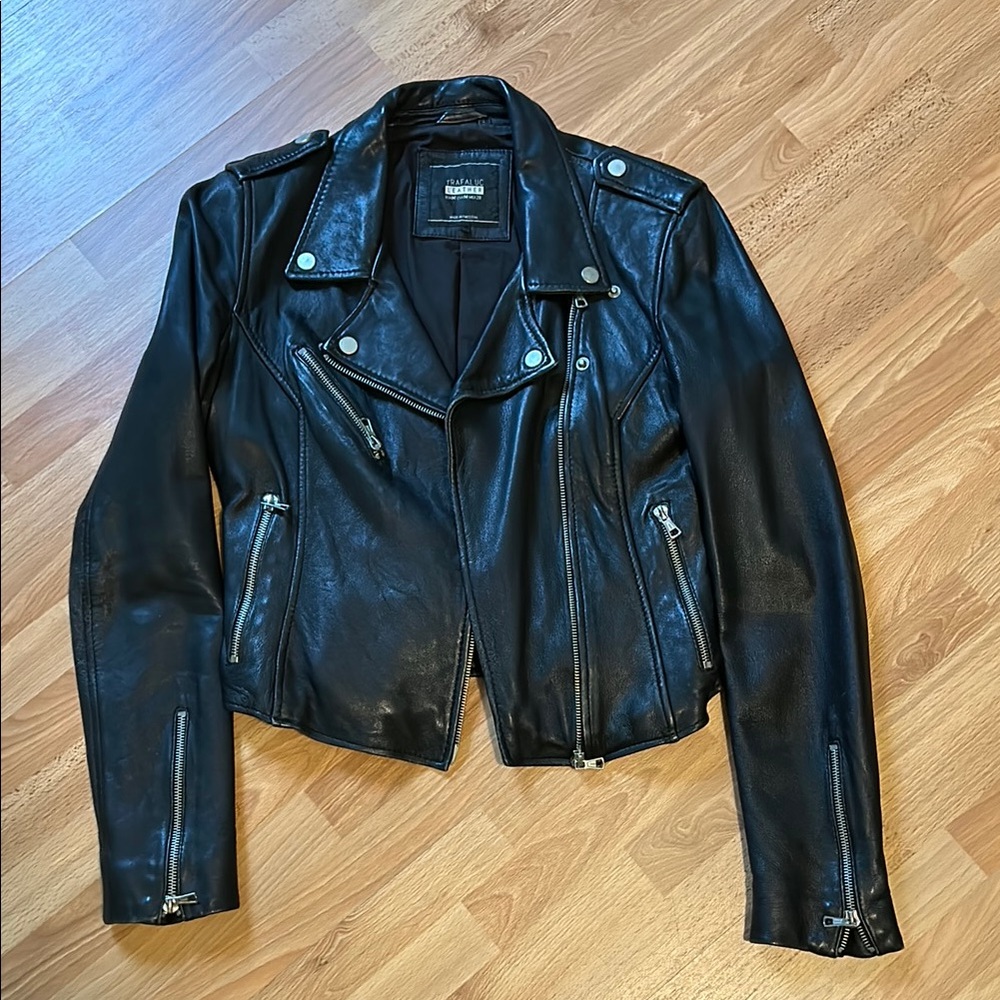 ZARA Women's Black Leather Jacket